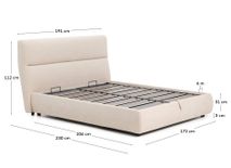 Bed incl. opbergruimte DAFRA - Beige KAV N00086LB12