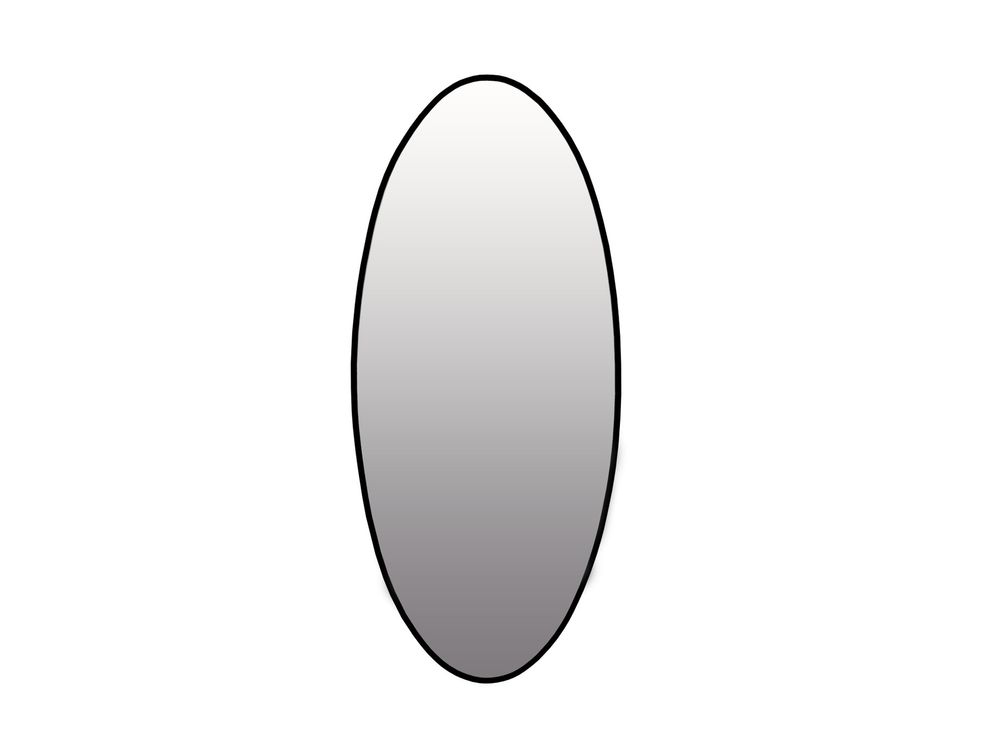 Spiegel eclipse ALU - Zwart ACO-1-005