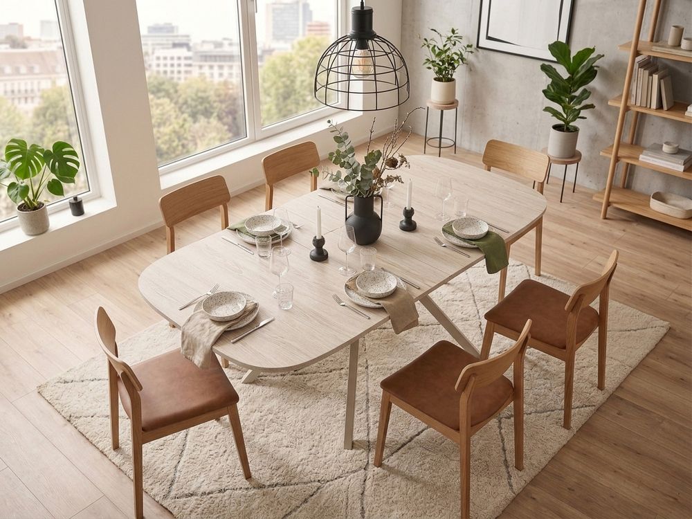 Uitschuifbare eetkamertafel ONYXPLUS - Travertin l PFT-298-TZ1
