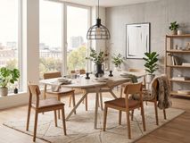 Uitschuifbare eetkamertafel ONYXPLUS - Travertin l PFT-298-TZ1