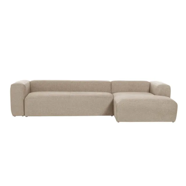 4-zit met chaise longue rechts BLOK - Beige