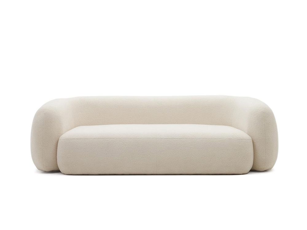 3-zit MARTINA - Witte bouclé KAV S83130HI39
