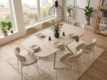 Eetkamerstoel LIVIO - Beige PFT-299-TZ1