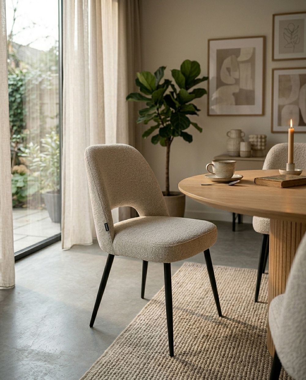 Eetkamerstoel ZIAN - Beige MED-63-TZ1