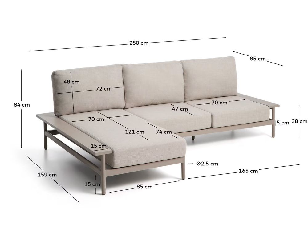 Loungeset VATHI - Taupe KAV O00618FA11