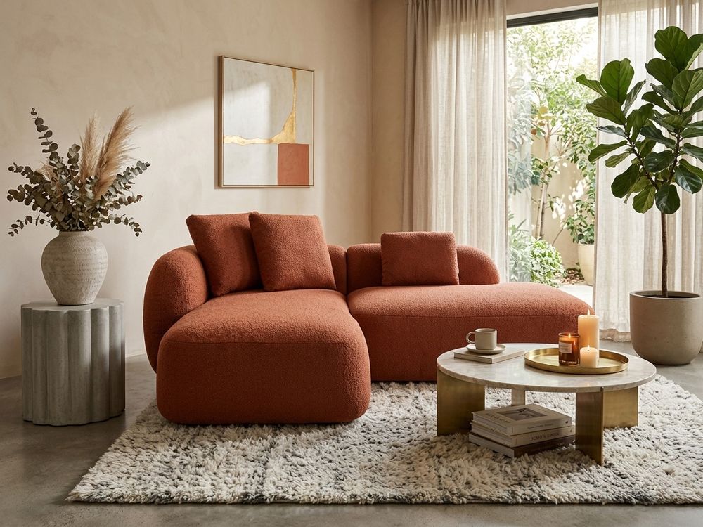 Hoekzetel MARTINA - Terracotta C-KAV-808-HKS1