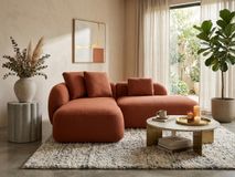 Hoekzetel MARTINA - Terracotta C-KAV-808-HKS1