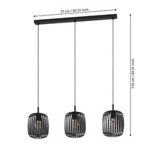 Hanglamp ROMAZZINA - Zwart Staal EGL 900495