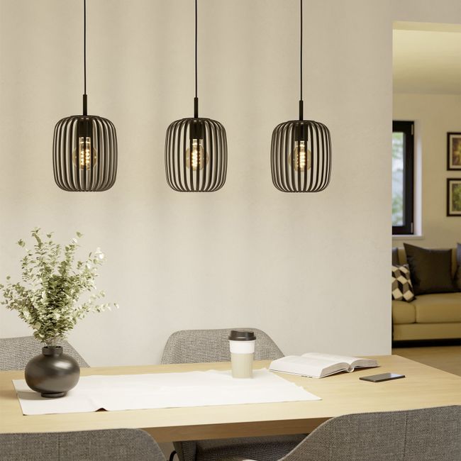 Hanglamp ROMAZZINA - Zwart Staal