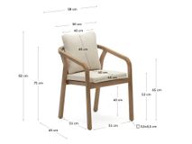 Tuinstoel MALARET - Beige KAV J0600049JJ12