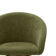 Set van 6 draaibare stoelen MARVIN - Groen / Walno C-KAV-894-SET1