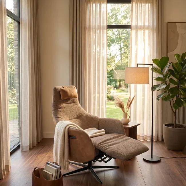 Elektrische relaxfauteuil RANA - Caramel