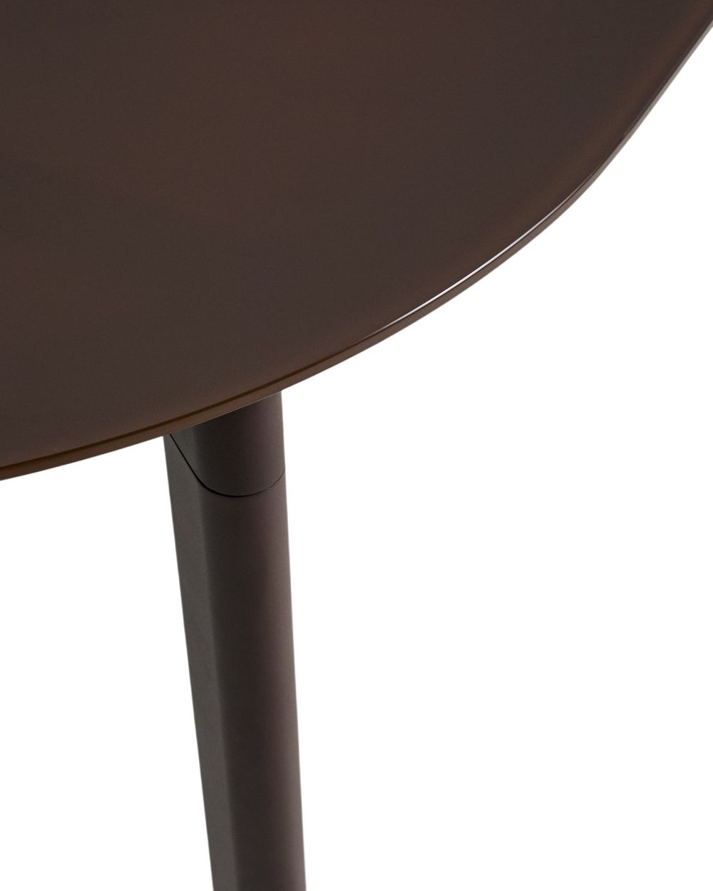 4 stoelen en tafel ERICE - Bruin KAV O00716CR09