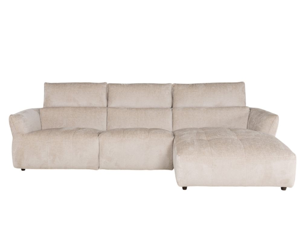 Hoekzetel met elektr. relax AURELIA - Beige C-HTL-160-TZ1