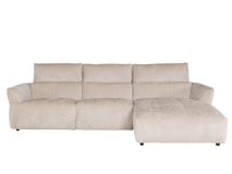 Hoekzetel met elektr. relax AURELIA - Beige C-HTL-160-TZ1