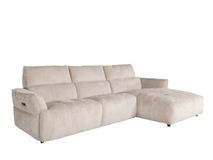 Hoekzetel met elektr. relax AURELIA - Beige C-HTL-160-TZ1