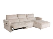 Hoekzetel met elektr. relax AURELIA - Beige C-HTL-160-TZ1