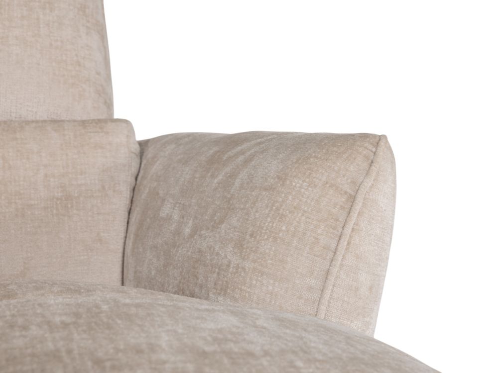 Hoekzetel met elektr. relax AURELIA - Beige C-HTL-160-TZ1