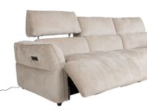 Hoekzetel met elektr. relax AURELIA - Beige C-HTL-160-TZ1
