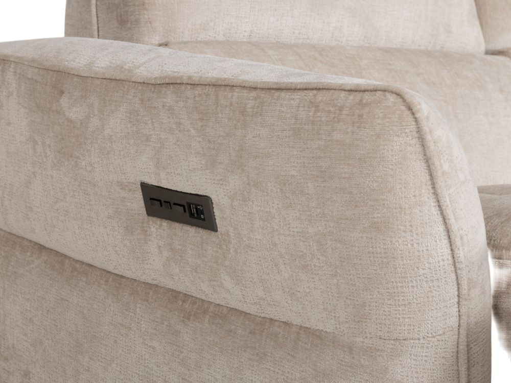 Hoekzetel met elektr. relax AURELIA - Beige C-HTL-160-TZ1