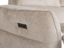 Hoekzetel met elektr. relax AURELIA - Beige C-HTL-160-TZ1