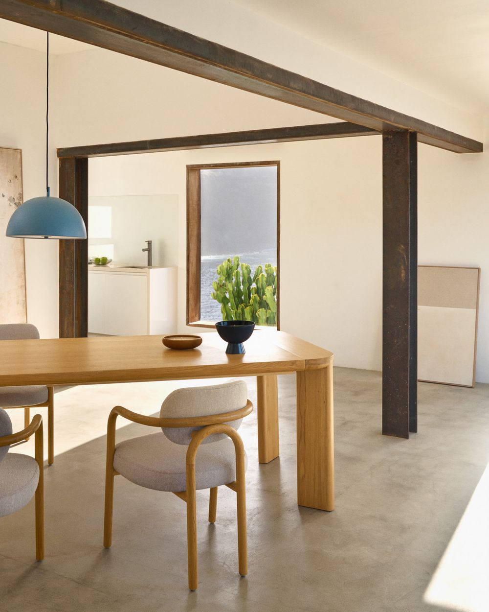 Uitschuifbare tafel JONDAL - Massief eikenhout KAV T0200010MM40