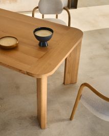 Uitschuifbare tafel JONDAL - Massief eikenhout KAV T0200010MM40