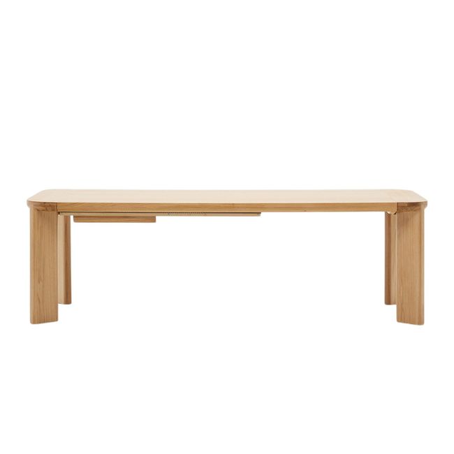 Uitschuifbare tafel JONDAL - Massief eikenhout