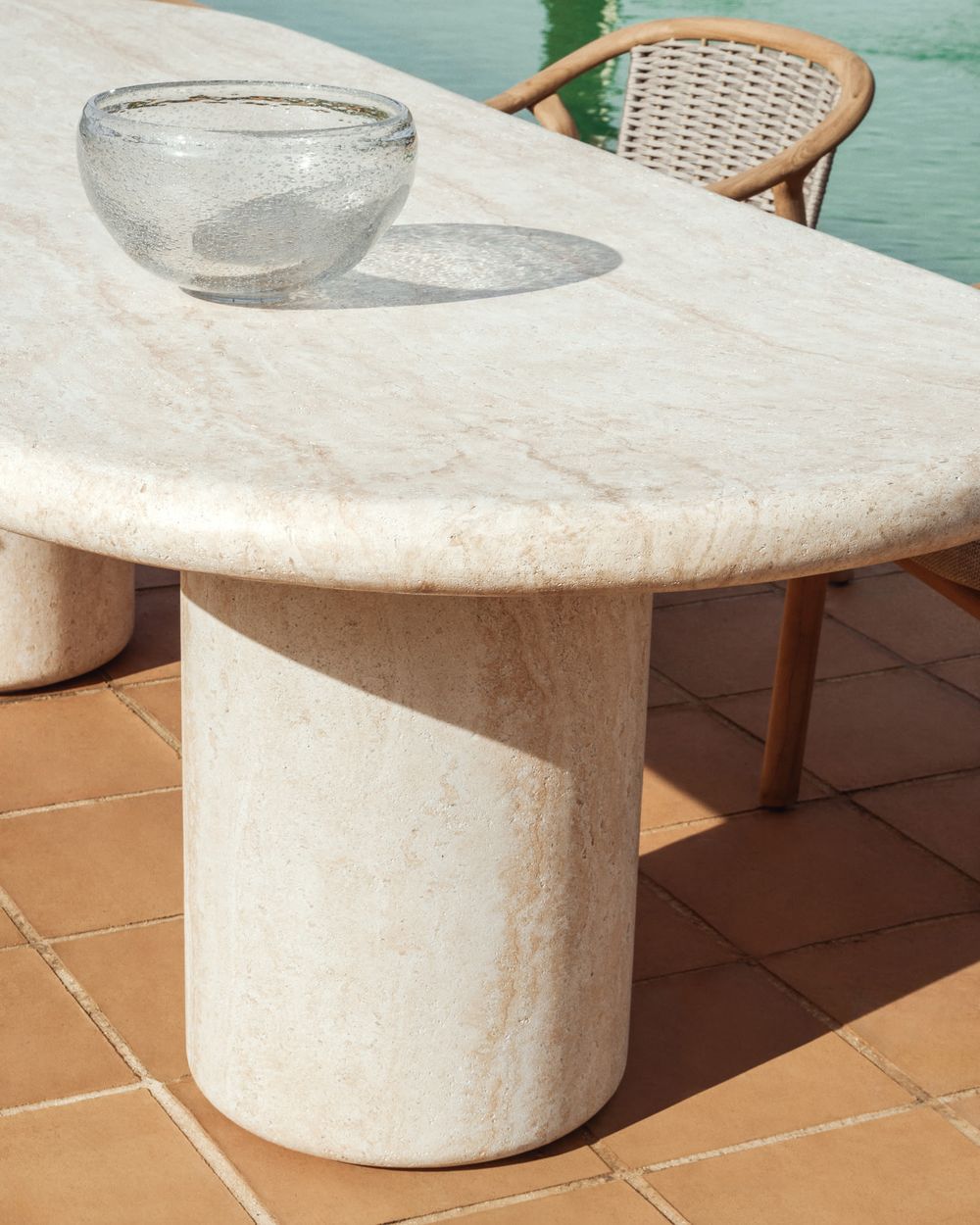 Tuintafel DRASI - Travertijnlook KAV O00029CE39