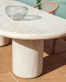 Tuintafel DRASI - Travertijnlook KAV O00029CE39