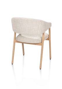 Armstoel KIRA - Crème / eiken natural XOO 55231-CRE