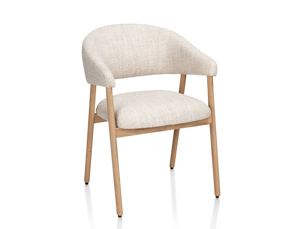 Armstoel KIRA - Crème / eiken natural XOO 55231-CRE