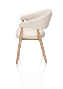 Armstoel KIRA - Crème / eiken natural XOO 55231-CRE