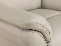 Elektr. relaxfauteuil RUDOLPH - Lichtgrijs leder DEZ-79-TZ1