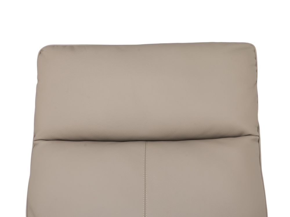 Elektr. relaxfauteuil BASILE - Taupe leder DEZ-80-TZ1