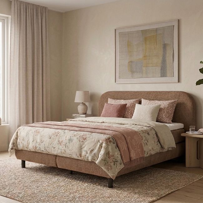 Boxspring MOSELLA - Terracotta