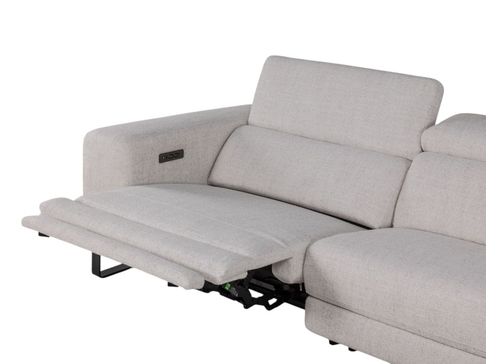 Hoekzetel met elektr. relax LESTER - Beige C-KUK-12-HKS3
