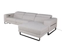 Hoekzetel met elektr. relax LESTER - Beige C-KUK-12-HKS3