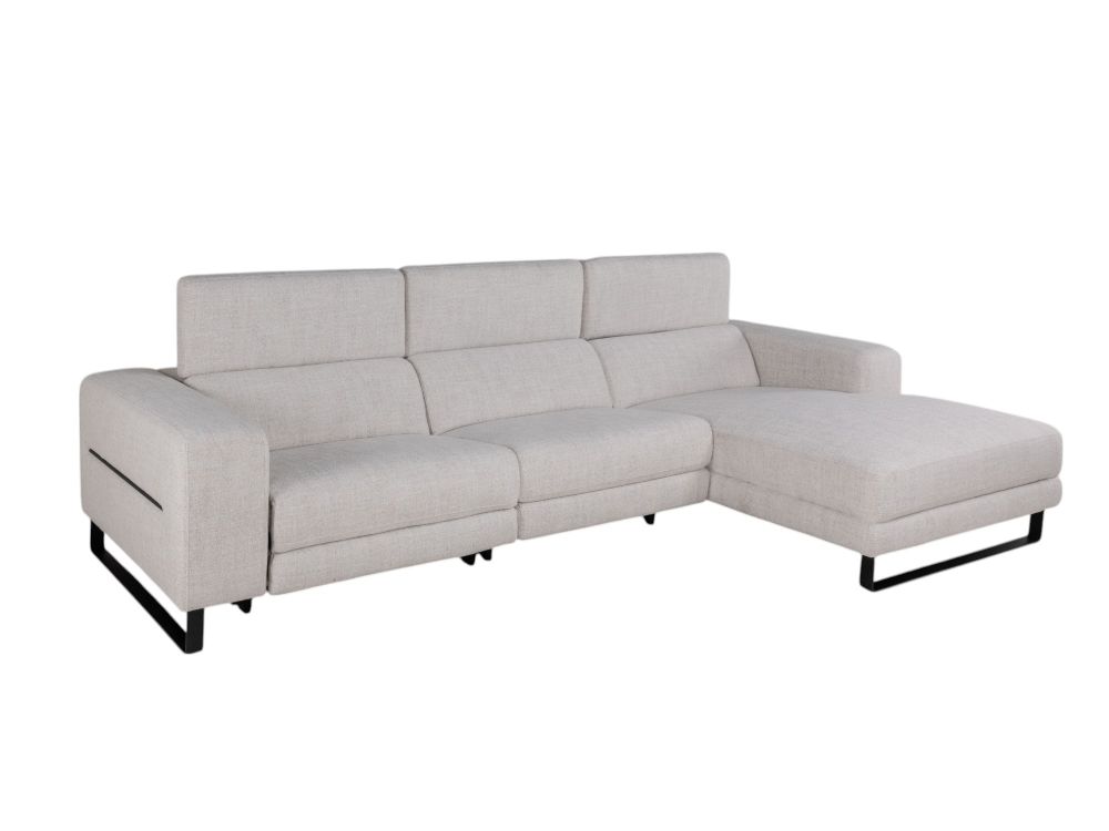 Hoekzetel met elektr. relax LESTER - Beige C-KUK-12-HKS3