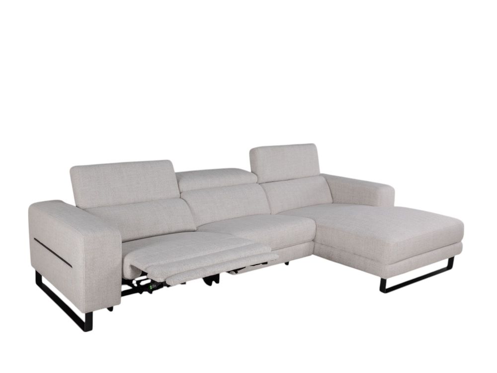 Hoekzetel met elektr. relax LESTER - Beige C-KUK-12-HKS3