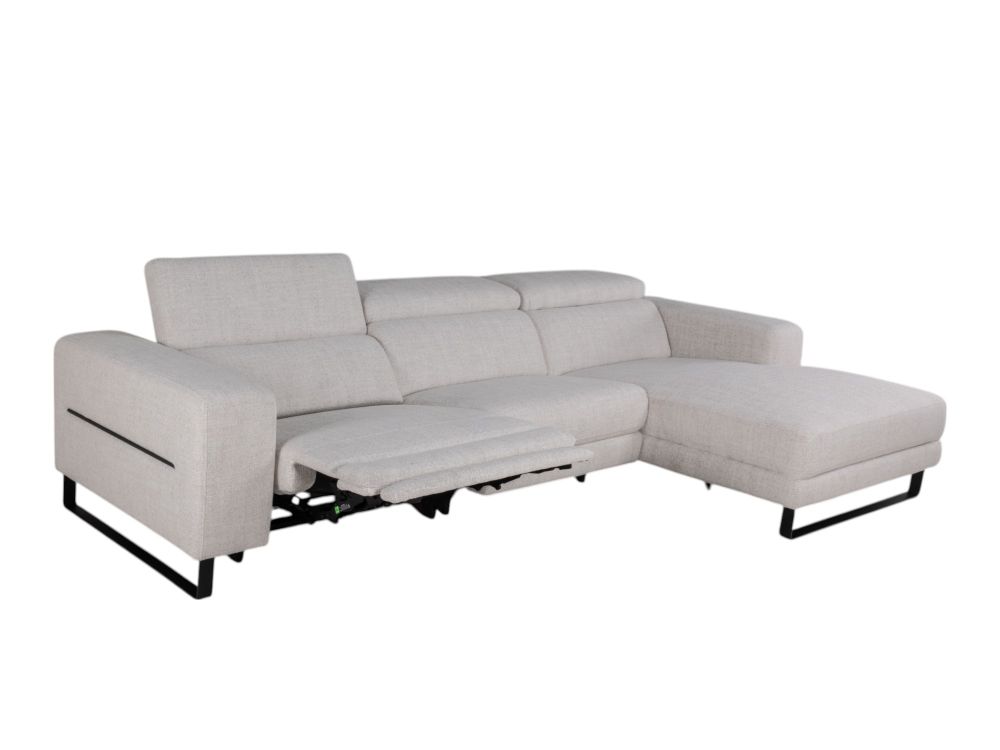 Hoekzetel met elektr. relax LESTER - Beige C-KUK-12-HKS3