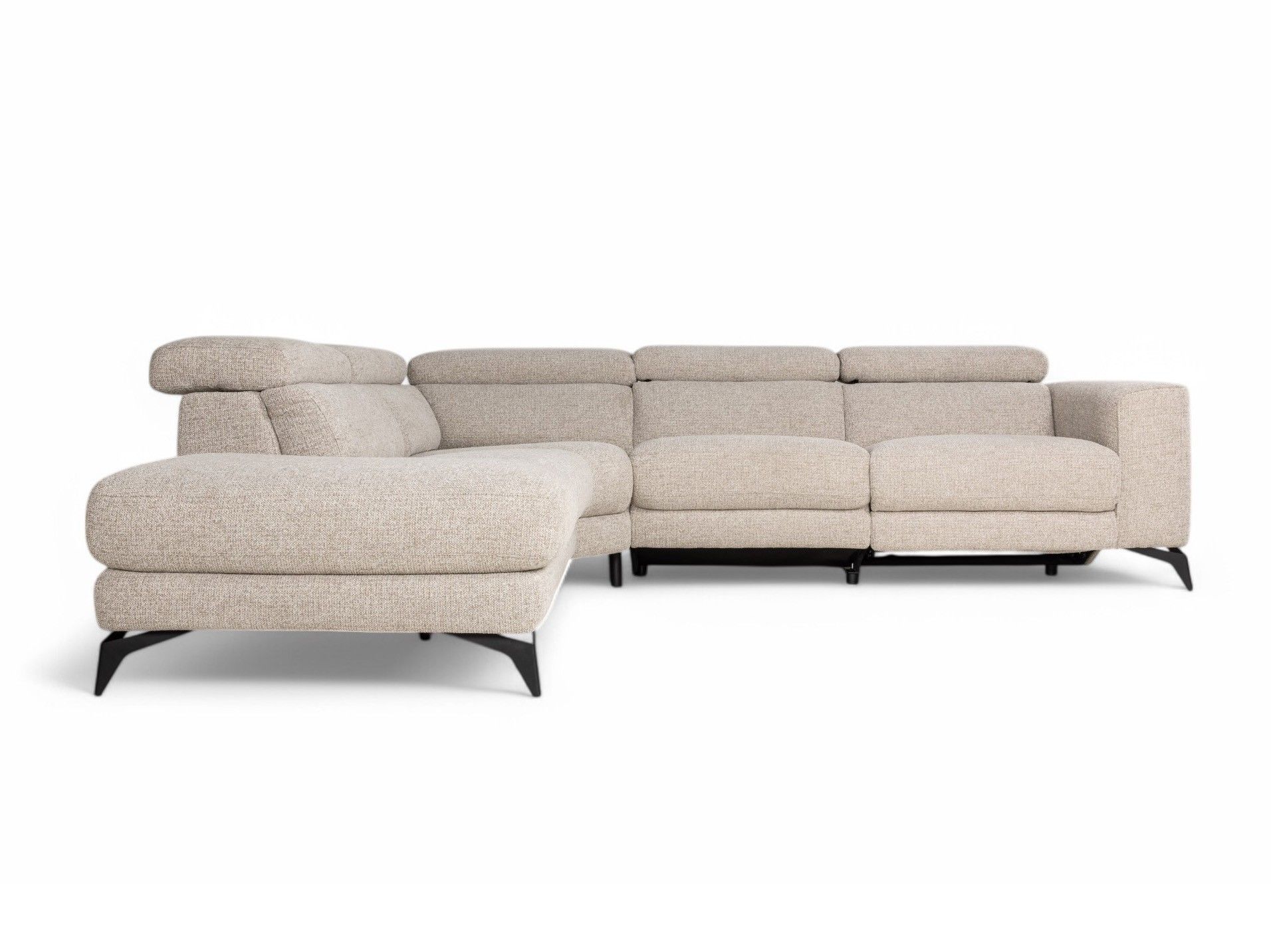Hoekzetel met elektr. relax KODY - Beige