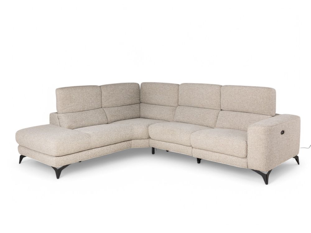 Hoekzetel met elektr. relax KODY - Beige C-HTL-69-HKS3