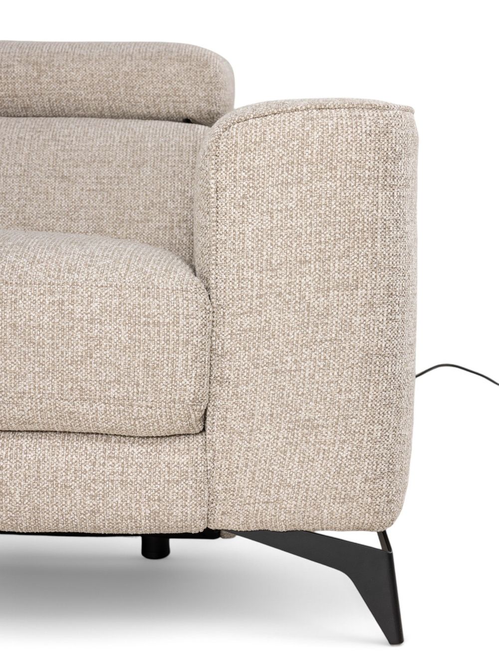 Hoekzetel met elektr. relax KODY - Beige C-HTL-69-HKS3