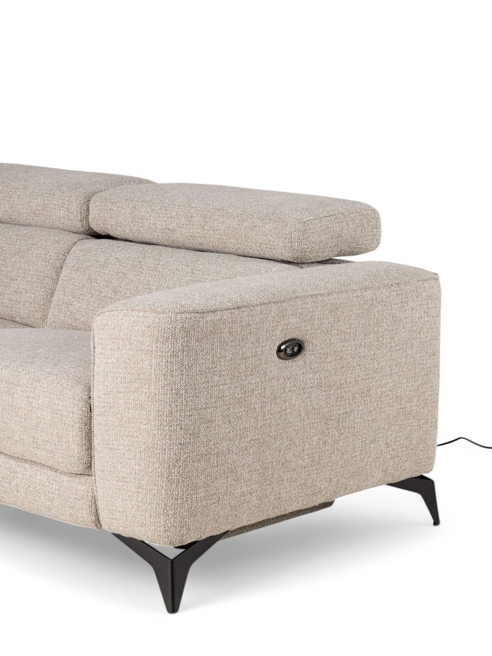 Hoekzetel met elektr. relax KODY - Beige C-HTL-69-HKS3