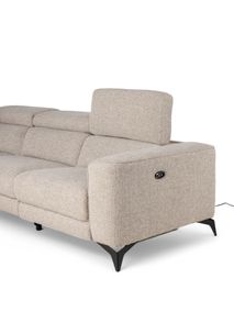 Hoekzetel met elektr. relax KODY - Beige C-HTL-69-HKS3
