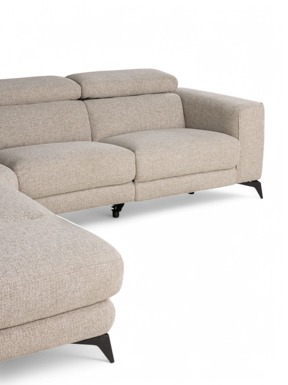 Hoekzetel met elektr. relax KODY - Beige C-HTL-69-HKS3