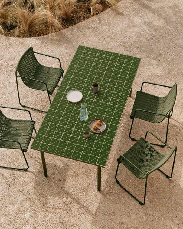 Tuintafel MAURINA - Groen