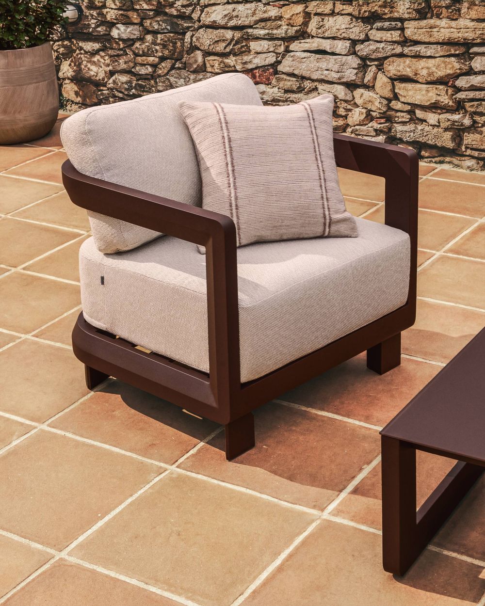 Loungefauteuil NERANO - Bruin KAV O00661FA09