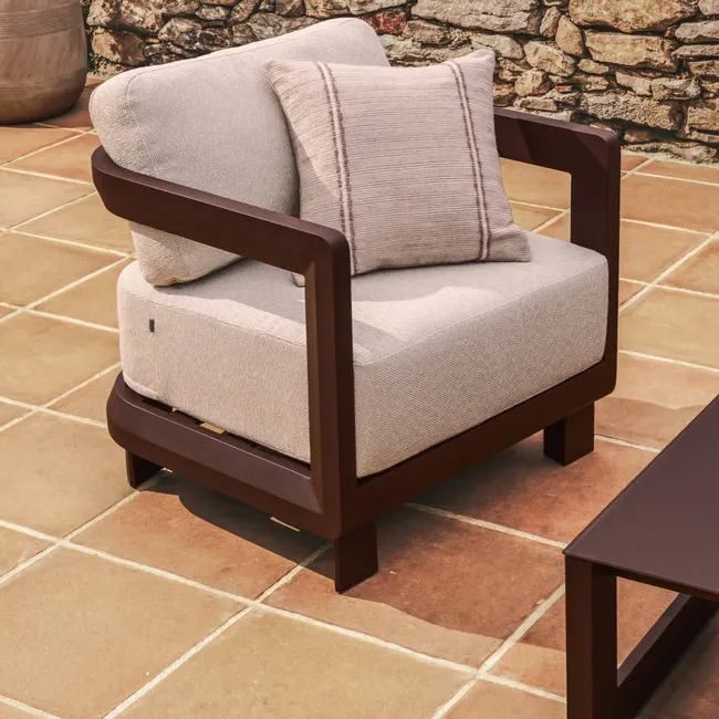 Loungefauteuil NERANO - Bruin